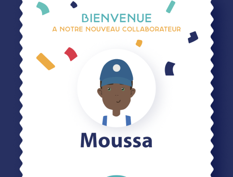 Arrivée d'un nouveau collaborateur Moussa comme peintre
