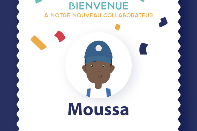 Arrivée d'un nouveau collaborateur Moussa comme peintre