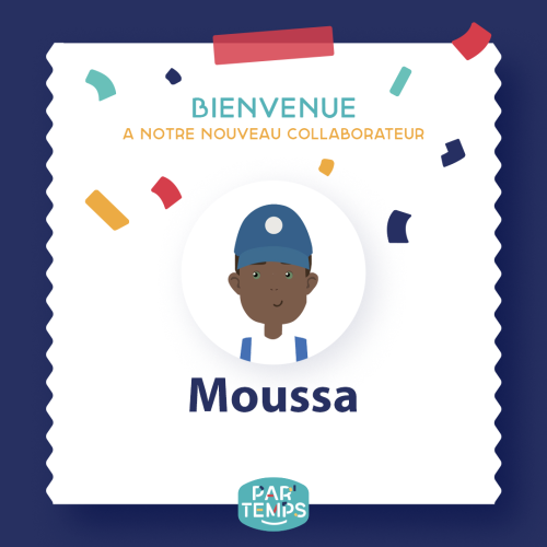 Arrivée d'un nouveau collaborateur Moussa comme peintre