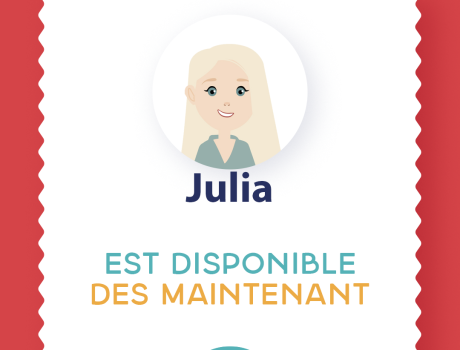 Notre salariée Julia est disponible pour un travail à temps partagé