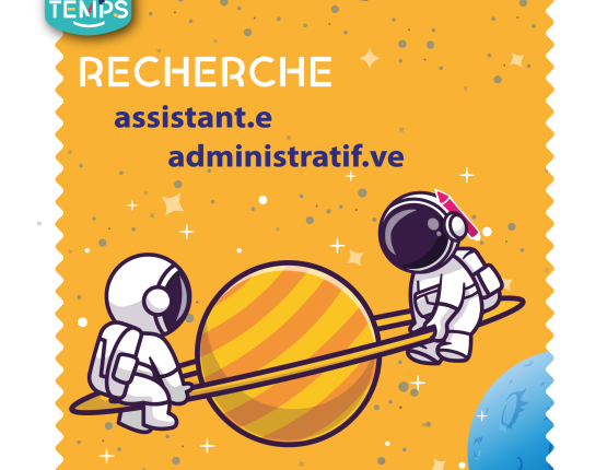 Par'Temps recherche un assistant administratif (Femme ou Homme)