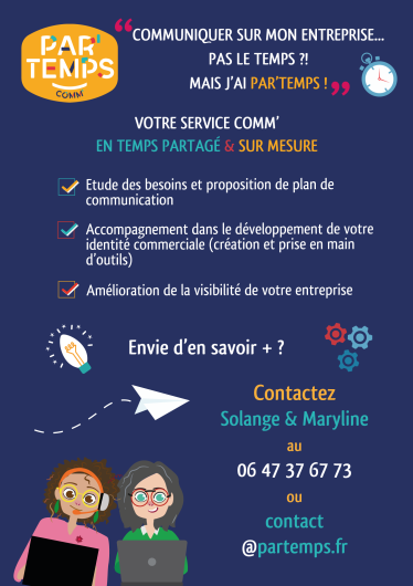 Les services de Par'Temps Comm' à la carte, selon vos besoins