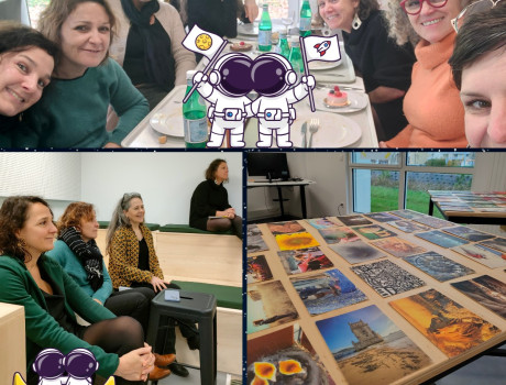 équipe permanente Par'Temps en formation avec Hélène Surgot