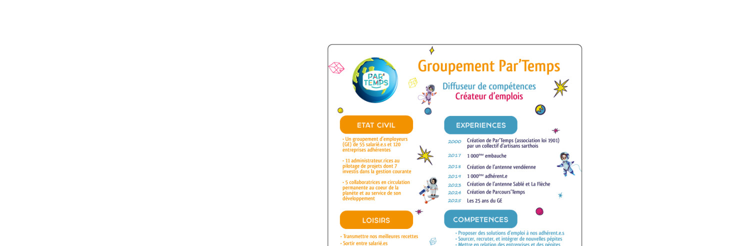 le cv inversé de Par'Temps