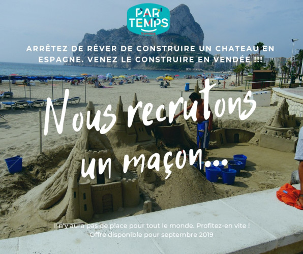 Par'Temps Vendée recherche un maçon compétent dès septembre
