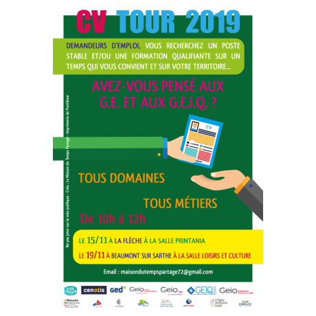 Le CV Tour se déroulera à La Flèche et à Beaumont sur Sarthe
