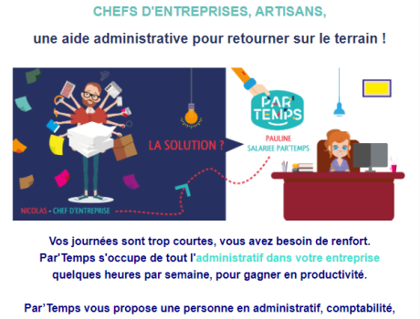 Le GE met à disposition un ou une assistant(e) comptable, administrative et commerciale